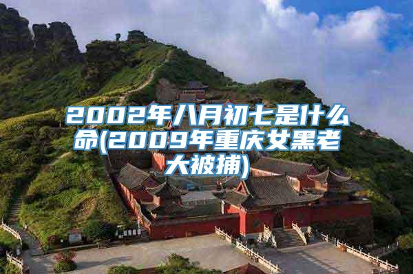 2002年八月初七是什么命(2009年重庆女黑老大被捕)