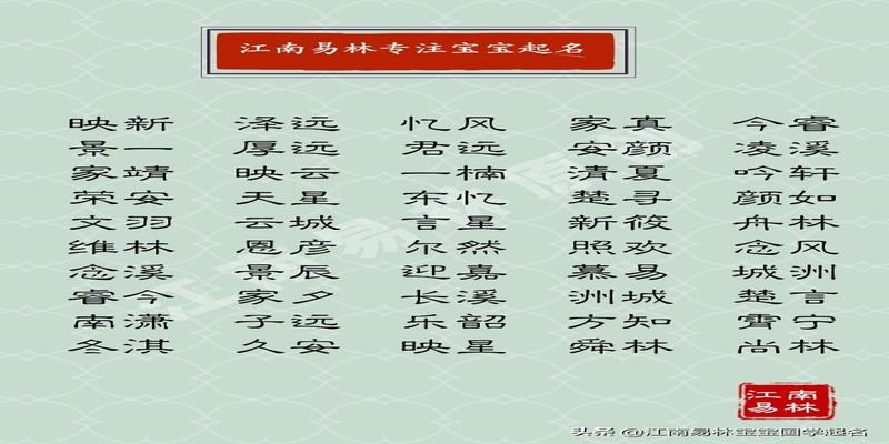 唐宋名篇起名:300个有福气的名字,个个前程似锦、好运连连