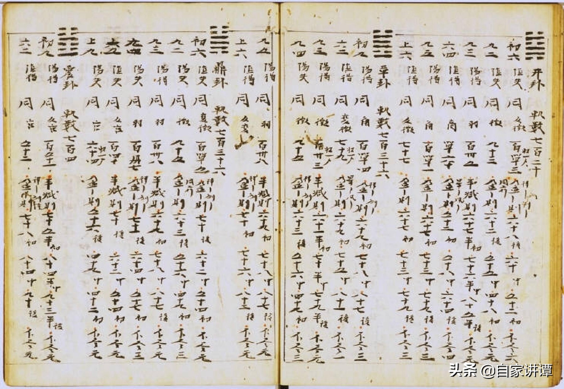 术数类古籍抄本——周易命期秘传律吕书