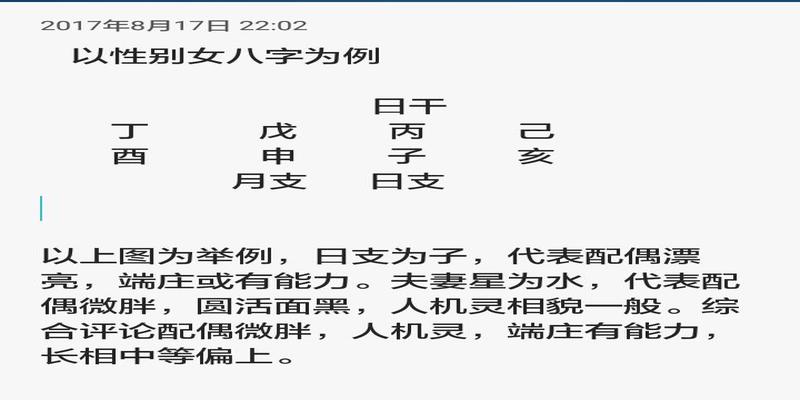 教你如何用自己的生日看自己的婚姻之——配偶相貌