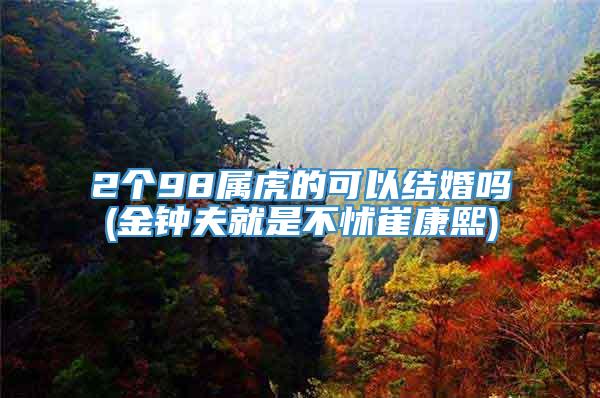 2个98属虎的可以结婚吗(金钟夫就是不怵崔康熙)