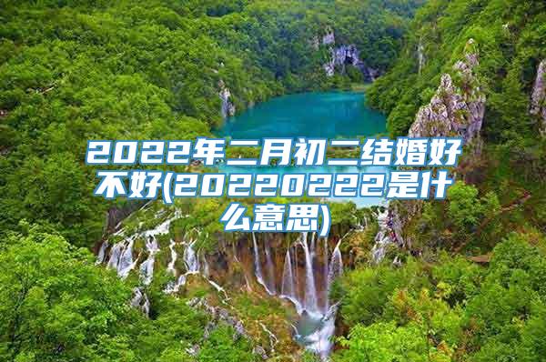 2022年二月初二结婚好不好(20220222是什么意思)