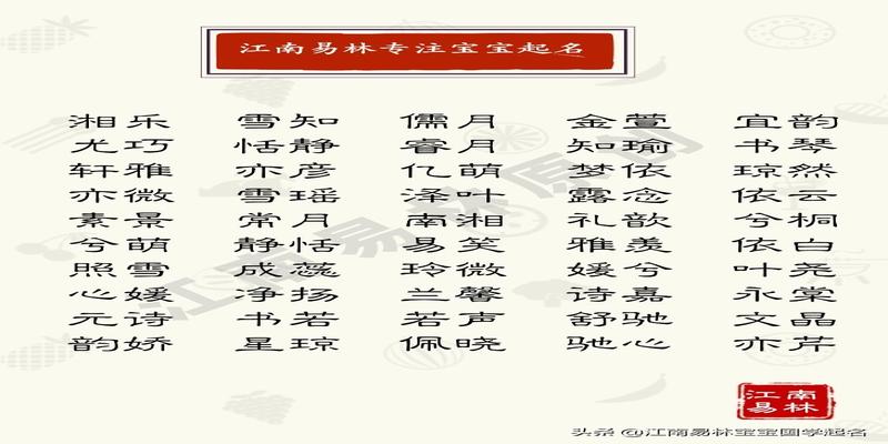 200个楚辞里文静甜美的女孩名字，个个甜入人心