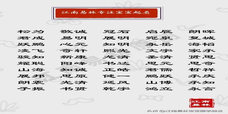 200个楚辞里风流倜傥、玉树临风的男孩名字，美少年必备