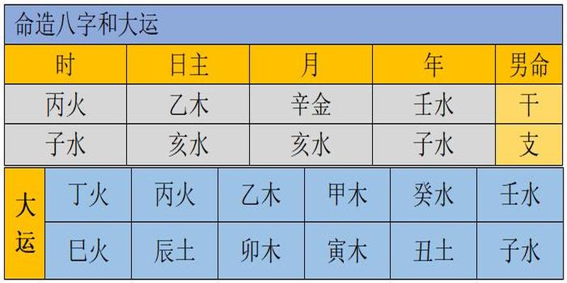 生辰大运实例分析：从神更有吉与凶？如鲧治水，不如乘权得势？