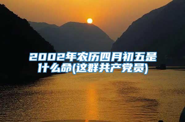 2002年农历四月初五是什么命(这群共产党员)