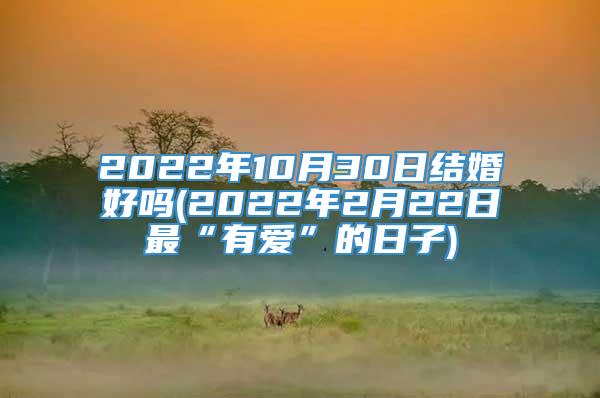 2022年10月30日结婚好吗(2022年2月22日最“有爱”的日子)