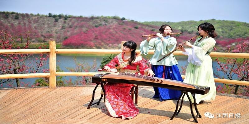 三生三世十里桃花?这里可不止百里!去武宁花源谷感受桃花雨……