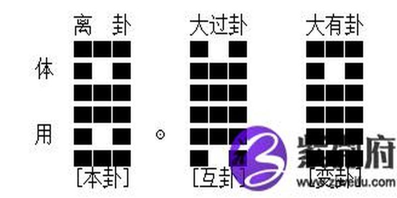 八卦体用卦的判断(八字五行与命卦五行)