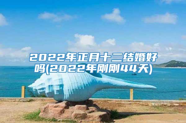 2022年正月十二结婚好吗(2022年刚刚44天)