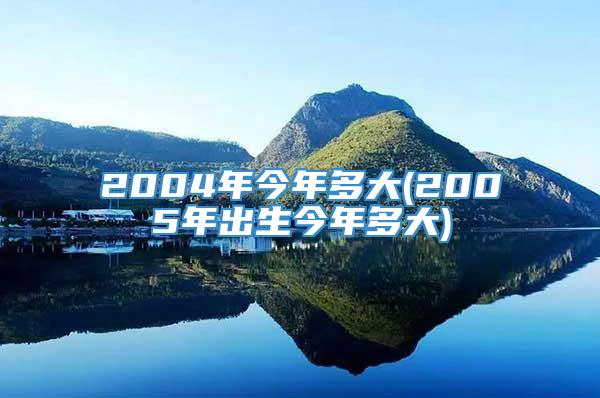 2004年今年多大(2005年出生今年多大)