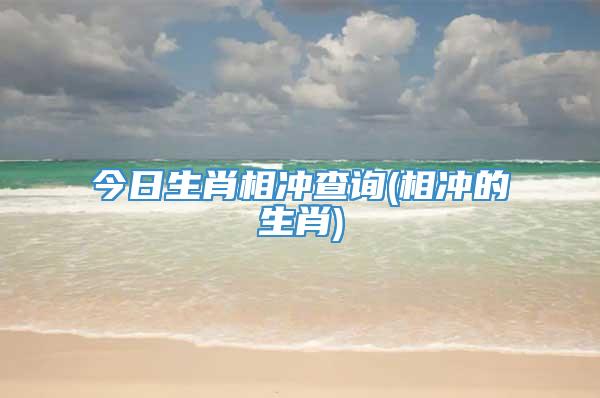 今日生肖相冲查询(相冲的生肖)