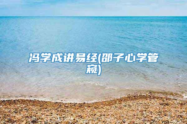 冯学成讲易经(邵子心学管窥)