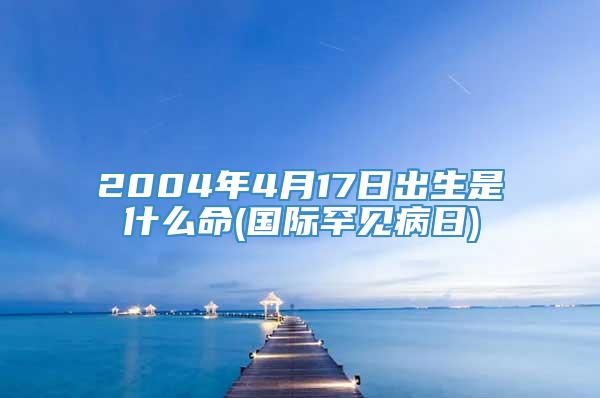 2004年4月17日出生是什么命(国际罕见病日)