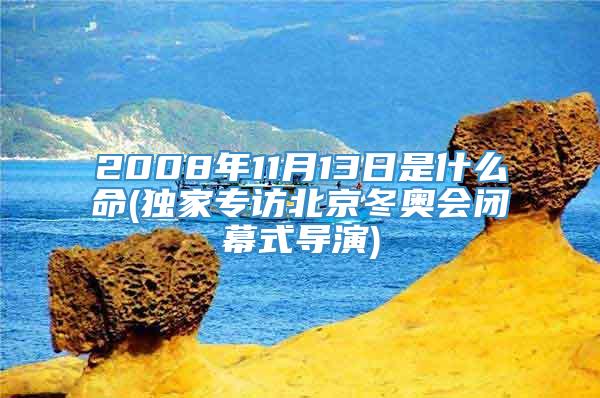 2008年11月13日是什么命(独家专访北京冬奥会闭幕式导演)