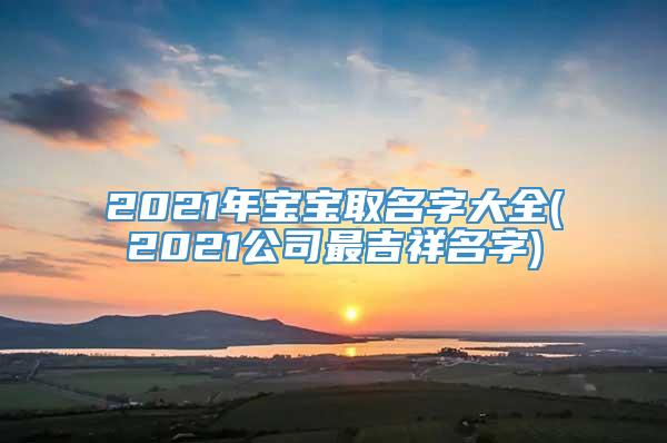 2021年宝宝取名字大全(2021公司最吉祥名字)