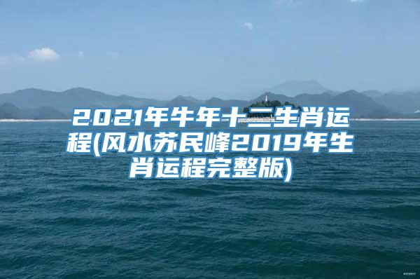 2021年牛年十二生肖运程(风水苏民峰2019年生肖运程完整版)