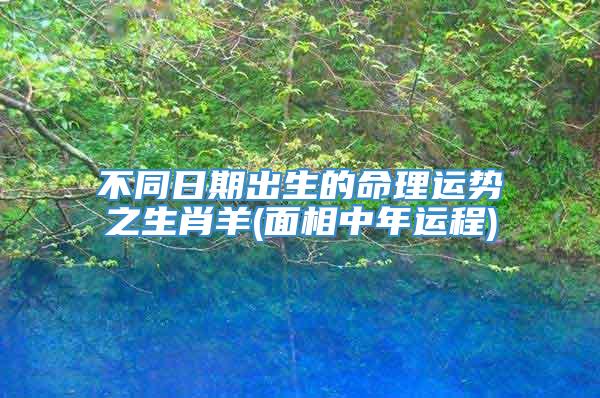 不同日期出生的命理运势之生肖羊(面相中年运程)