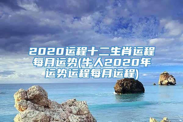 2020运程十二生肖运程每月运势(牛人2020年运势运程每月运程)