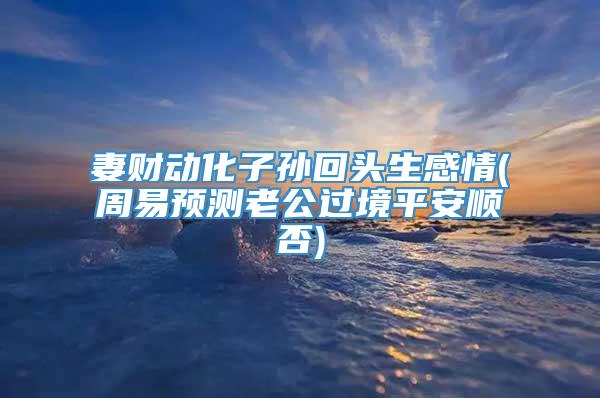 妻财动化子孙回头生感情(周易预测老公过境平安顺否)