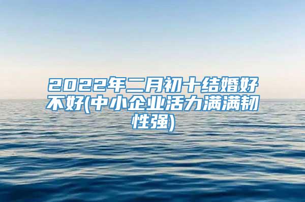 2022年二月初十结婚好不好(中小企业活力满满韧性强)