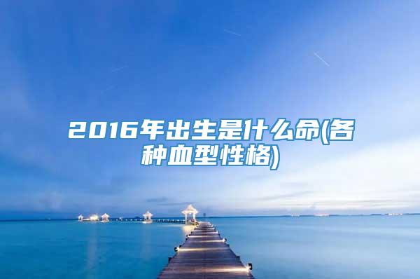 2016年出生是什么命(各种血型性格)