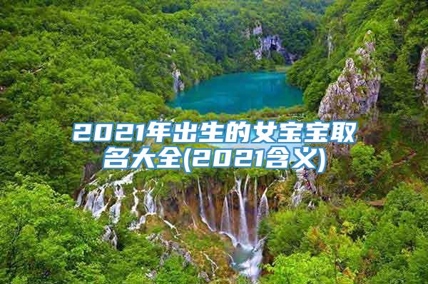 2021年出生的女宝宝取名大全(2021含义)