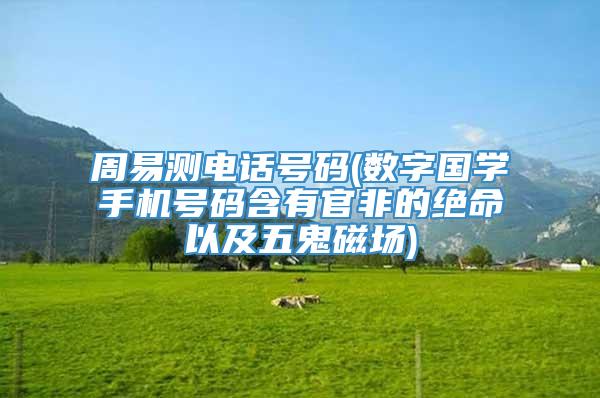 周易测电话号码(数字国学手机号码含有官非的绝命以及五鬼磁场)