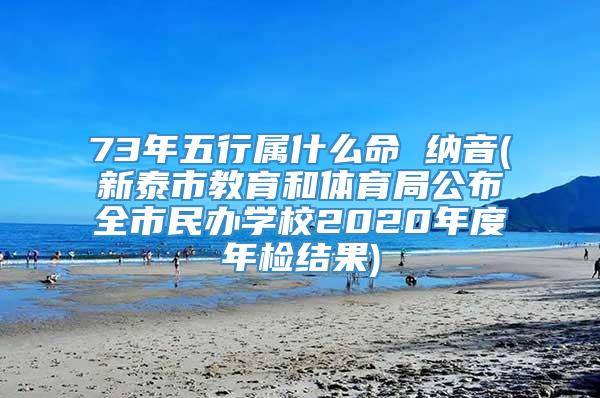 73年五行属什么命 纳音(新泰市教育和体育局公布全市民办学校2020年度年检结果)