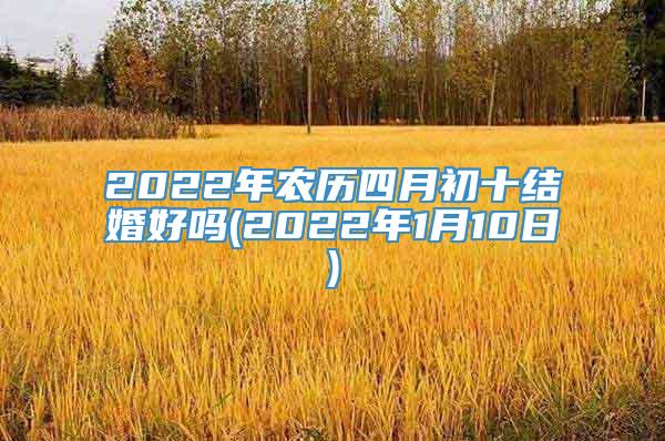 2022年农历四月初十结婚好吗(2022年1月10日)