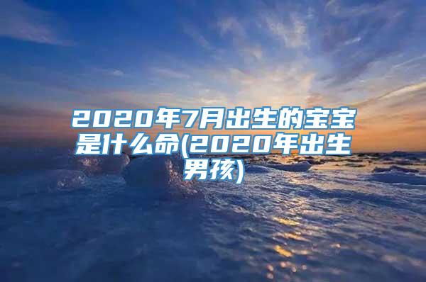 2020年7月出生的宝宝是什么命(2020年出生男孩)