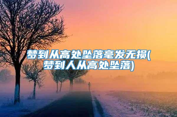 梦到从高处坠落毫发无损(梦到人从高处坠落)