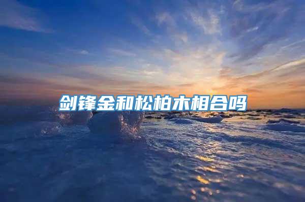 剑锋金和松柏木相合吗
