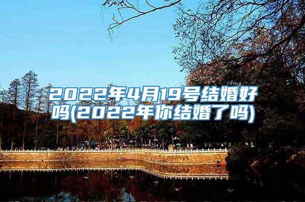 2022年4月19号结婚好吗(2022年你结婚了吗)