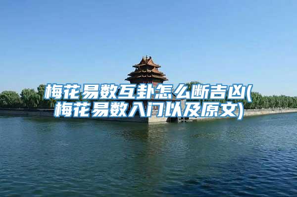 梅花易数互卦怎么断吉凶(梅花易数入门以及原文)