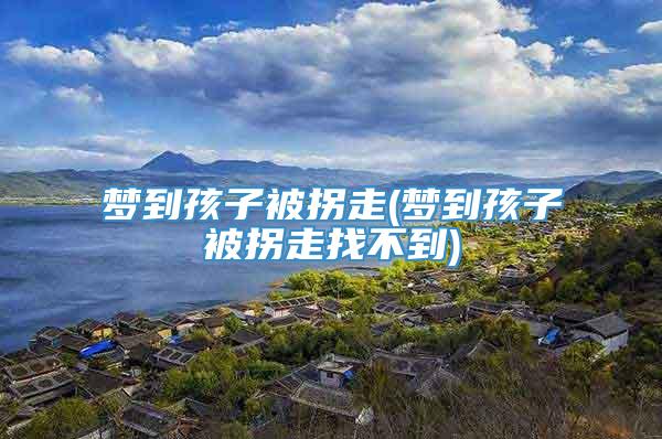 梦到孩子被拐走(梦到孩子被拐走找不到)