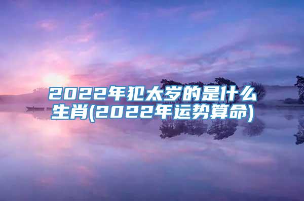 2022年犯太岁的是什么生肖(2022年运势算命)