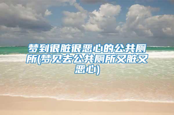 梦到很脏很恶心的公共厕所(梦见去公共厕所又脏又恶心)