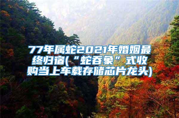 77年属蛇2021年婚姻最终归宿(“蛇吞象”式收购当上车载存储芯片龙头)