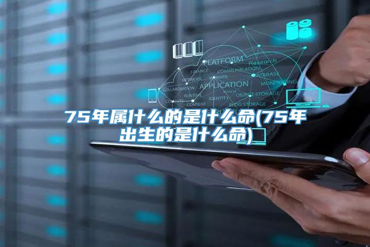 75年属什么的是什么命(75年出生的是什么命)