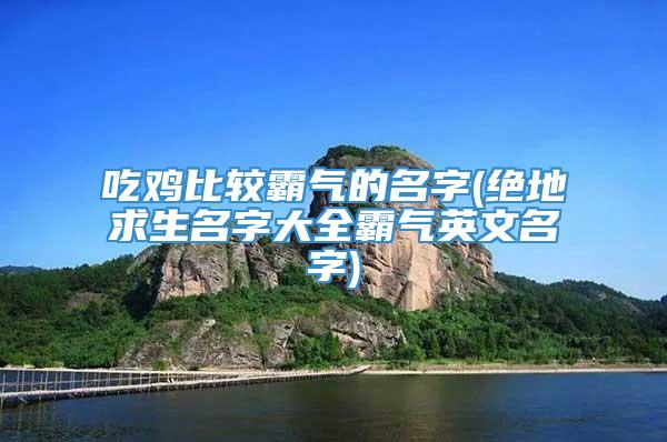 吃鸡比较霸气的名字(绝地求生名字大全霸气英文名字)