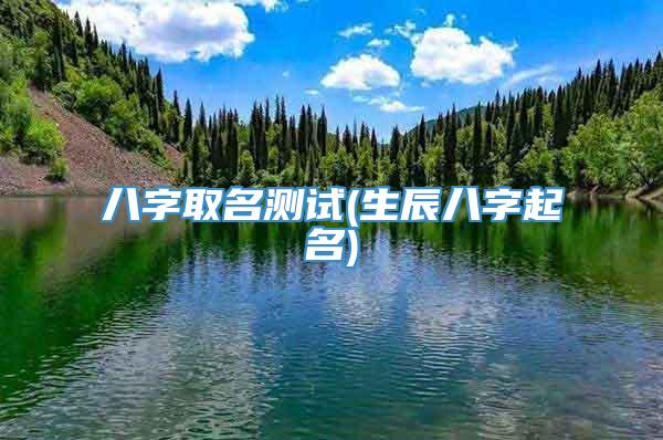 八字取名测试(生辰八字起名)