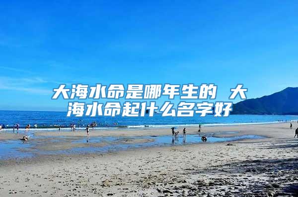 大海水命是哪年生的 大海水命起什么名字好