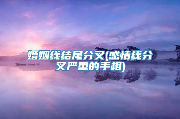 婚姻线结尾分叉(感情线分叉严重的手相)