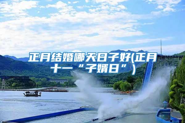 正月结婚哪天日子好(正月十一“子婿日”)