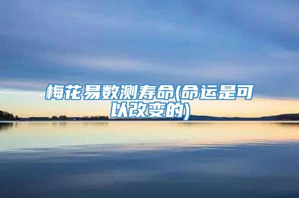 梅花易数测寿命(命运是可以改变的)