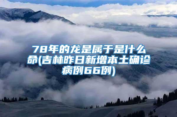 78年的龙是属于是什么命(吉林昨日新增本土确诊病例66例)