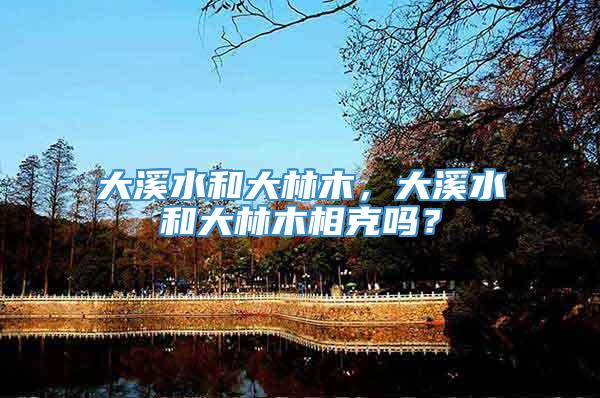 大溪水和大林木，大溪水和大林木相克吗？