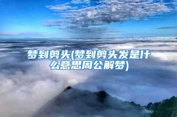 梦到剪头(梦到剪头发是什么意思周公解梦)