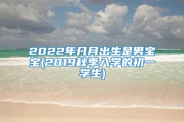 2022年几月出生是男宝宝(2019秋季入学的初一学生)